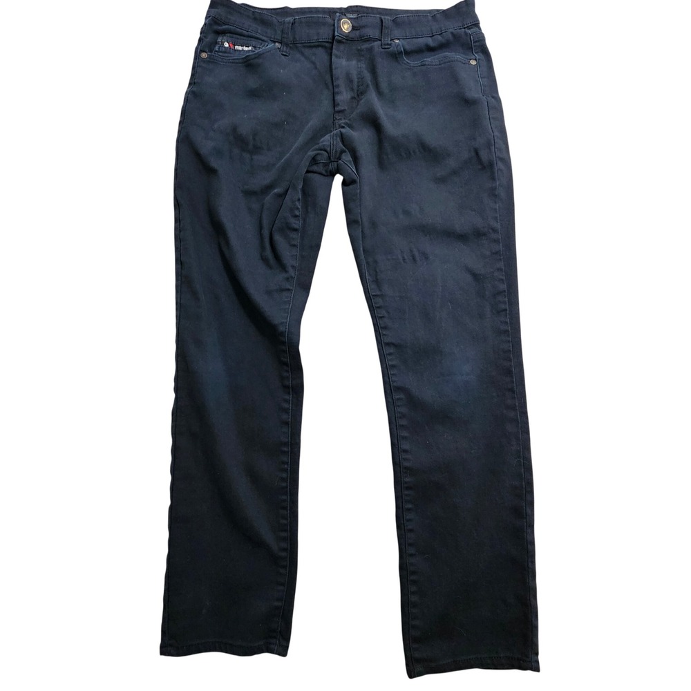 Fried Denim Slim Fit Pants 36x32 Black‎ Moto Pocket Stretch Streetwear YJ2590